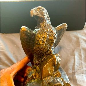 COPY - Vintage Bald  Eagle Cast Iron Piggy Bank
